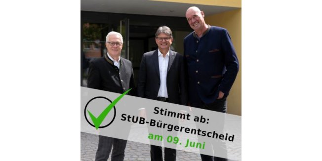 Bürgerentscheid über die Stadt-Umland-Bahn (StUB) in Erlangen am 09. Juni