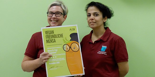 PETA-Auszeichnung: Erneut Spitzenwertung für Veggie Zone St. Paul