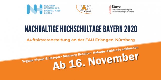 Nachhaltige Hochschultage ab 16. November