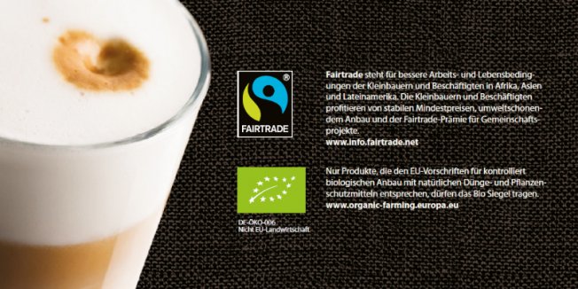 Bio- und Fairtrade-zertifizierter Kaffee beim Studentenwerk