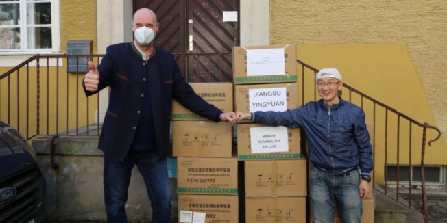 Verein Menschenrechte für China e.V. spendet dem Studentenwerk 4900 FFP2-Masken