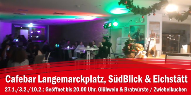 Längere Öffnungszeiten im Januar & Februar