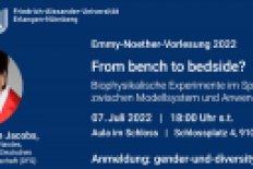 Emmy-Noether-Vorlesung 2022 in Erlangen