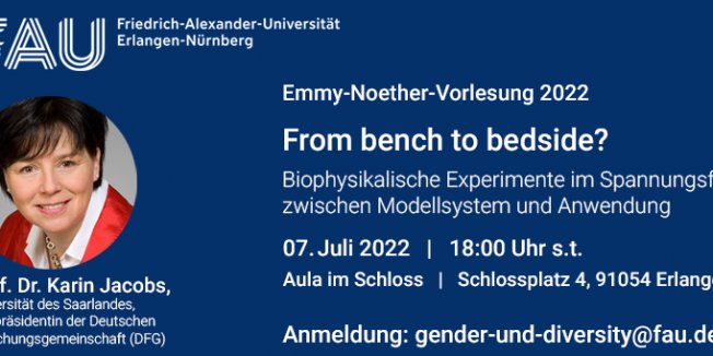 Emmy-Noether-Vorlesung 2022 in Erlangen
