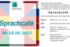 Sprachcafé ab 18. Mai für alle Studierenden