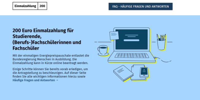 Einmalzahlung für Studierende kann in Kürze beantragt werden