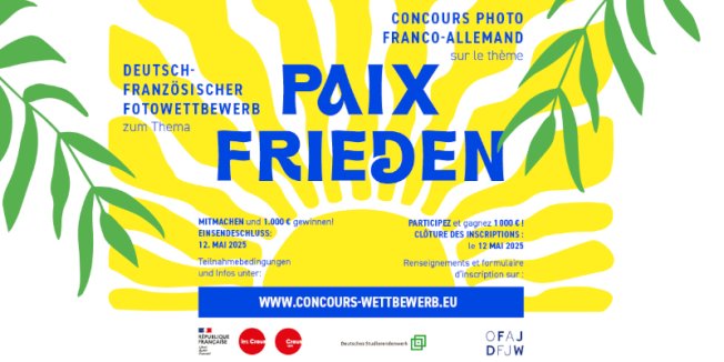 Deutsch-Französischer Fotowettbewerb zum Thema "FRIEDEN"