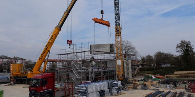 Erste Module für Neubau Wohnanlage Avenariusstraße Nürnberg