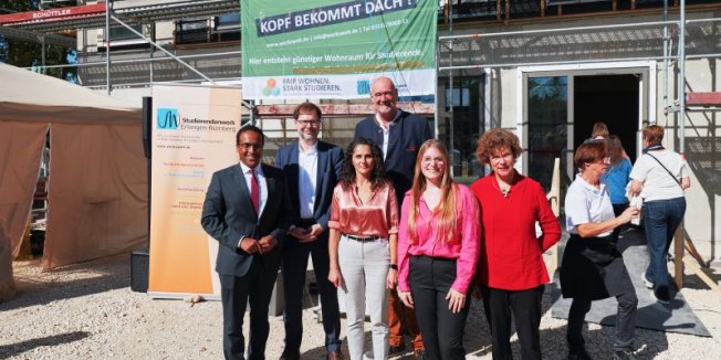 Richtfest für neue geförderte Wohnanlage in der Avenariusstraße in Nürnberg